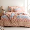 Lenjerie de pat bumbac 100% ranforce Bahar Home Eternal Balett zig-zag in nuante pastel