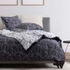 Lenjerie de pat Bahar Home Lexi Gri geometric modern din bumbac 100% ranforce 145 TC