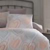 Lenjerie de pat Bahar Home Lovable gri cu inimi pastelate din bumbac 100% ranforce 145 TC