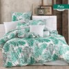 Lenjerie de pat bumbac 100% ranforce, Bahar Home, Palm Green (Verde)