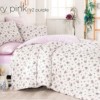 Lenjerie de pat bumbac 100% ranforce, Bahar Home, Pinky Pink V2 - Lila