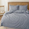 Lenjerie de pat Bahar Home South gri cu imprimeu geometric din bumbac 100% ranforce 145 TC