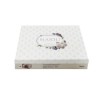 Lenjerie de pat din bumbac 100% ranforce cu design floral în tonuri de gri și alb, decor elegant și modern