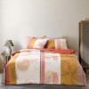 Lenjerie de pat Bahar Home Vortex portocaliu cu design abstract, din bumbac 100% ranforce 145 TC