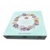 Lenjerie de pat dublu din bumbac 100% ranforce cu design floral elegant în nuanțe de roz și bej