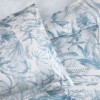 Set lenjerie de pat dublu Velora TAC din bumbac 100 % mako-satin, imprimeu exotic pe fond alb