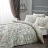 Lenjerie de pat paisley crem TAC Crosby, model paisley pe fundal crem, set de 7 piese din bumbac satinat