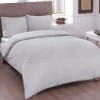 Lenjerie de pat TAC din bumbac 100% mako satin, gri deschis, simplă și elegantă