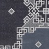 Lenjerie de pat geometric gri și alb din bumbac satinat TAC, model Loren, set complet