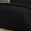 Lenjerie de pat neagră din bumbac 100% satinat cu design modern, 4 piese