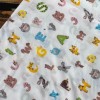 Lenjerie de pat bumbac cearceaf cu elastic ptr saltea 50x110cm x 8H - litere