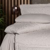 Lenjerie de pat bumbac satin de lux 6 piese First Choice Megan Bej cu imprimeu geometric modern ,triunghiuri