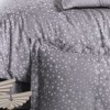 Lenjerie de pat First Choice Megan Gri bumbac satinat 220 TC model geometric cu triunghiuri gri argintiu