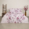 Lenjerie de pat bumbac satinat cu imprimeu floral digital elegant