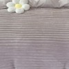Lenjerie de pat cocolino Line gri pentru pat dublu, material moale de inalta densitate, ideal pentru sezonul rece.