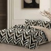 Lenjerie de pat cu elastic din fineti zig zag 6 piese