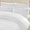 Lenjerie de pat alba cu broderie eleganta Cotton Box Guher