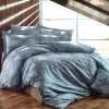 Lenjerie de pat din bumbac satinat Lisa Nazenin Home, set 6 piese, design sofisticat, culoare gri.