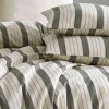 Lenjerie de pat dublu bumbac 100% ranforce, Nazenin Home, Natural Verde