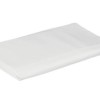 Lenjerie de pat albă din bumbac 100% ranforce, design minimalist, marca Tac.