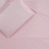 Lenjerie de pat dublu din bumbac 100% ranforce TAC Basic Pink în nuanțe de roz pal, delicată și liniștitoare