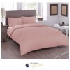 Lenjerie de pat dublu bumbac 100% ranforce somon - Tac Basic