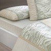 Lenjerie pat bumbac ranforce TAC Croin Vizon cu imprimeu abstract elegant