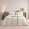 Lenjerie pat bumbac ranforce TAC Croin Vizon cu imprimeu abstract elegant
