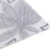 Lenjerie de pat model floral alb-negru pe fundal alb, pat dublu, din bumbac 100% ranforce, Tac Jamie
