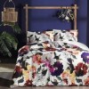 Lenjerie de pat TAC Alessa Sari din bumbac 100% mako satin, model floral