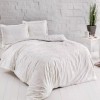 Lenjerie pat TAC Castilo crem satin de lux, design sofisticat, bumbac 100%