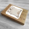 Lenjerie pat Crăciun 3D Bilbo, bumbac 100%, reni și fulgi de zăpadă