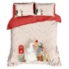 Lenjerie de pat dublu Craciun 3D, bumbac 100% ranforce, Fairy