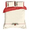 Lenjerie de pat dublu Craciun 3D, bumbac 100% ranforce, Holly