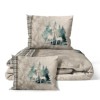 Lenjerie de pat dublu Craciun 3D, bumbac 100% ranforce, Last Dream