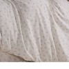 Lenjerie de pat dublu cu frunze, material bumbac creponat, set 4 piese cu elastic