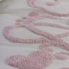 Lenjerie de pat Cotton Box Bellini Pink, bumbac 100% ranforce, broderii în relief, set 6 piese, culori roz și crem.