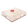 Lenjerie de pat dublu cu broderie, Cotton Box, Liya Tile Red