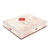 Lenjerie de pat Cotton Box Mirely Tile Red, realizată din bumbac 100% ranforce, cu broderii în relief, set 6 piese, culori roșu cărămiziu și negru.