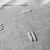 Lenjerie pat dublu bumbac 100% ranforce Patara Gri, cu broderie linii gri și verso în dungi gri,
