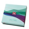 lenjerie de pat TAC Joel bumbac 100 ranforce cu cearceaf elastic 160x200 si model geometric liniar bej maro bleumarin
