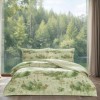 lenjerie de pat TAC Reborn Avora Verde cu elastic cu peisaj