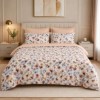 Lenjerie de pat dublu cu elastic Petal Simphony Cotton Pro Pucioasa bumbac ranforce premium model floral pastelat