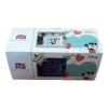 Lenjerie de pat dublu din bumbac 100% ranforce, model Disney Minnie & Mickey Love Day, cu elemente fosforescente.