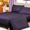 Lenjerie de pat dublu damasc culoarea violet inchis