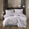 Lenjerie pat dublu bumbac 100% ranforceTabula cu imprimeu gri ornamental