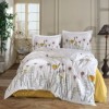 lenjerie pat dublu bumbac 100% ranforce Diba cu papadii 200x220