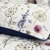 Lenjerie de pat dublu Florielle din bumbac ranforce premium cu flori de camp si fluturi