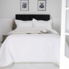 Lenjerie de pat dublu percale culoarea alb