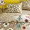 lenjerie de pat TAC Blyss din bumbac 100% ranforce cu model floral bej și flori pastelate